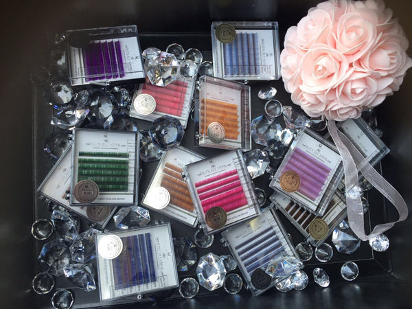 Dlux Colour Mink Lashes ROSE PINK - Lash for Less - 2