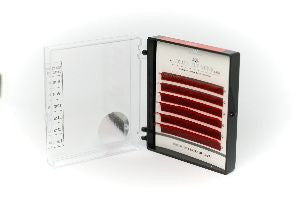 Dlux Colour Mink Lashes - HOT RED
