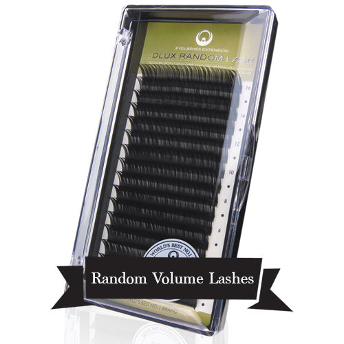 Dlux Random Lashes (3-lengths blended in a single row) 0.07mm