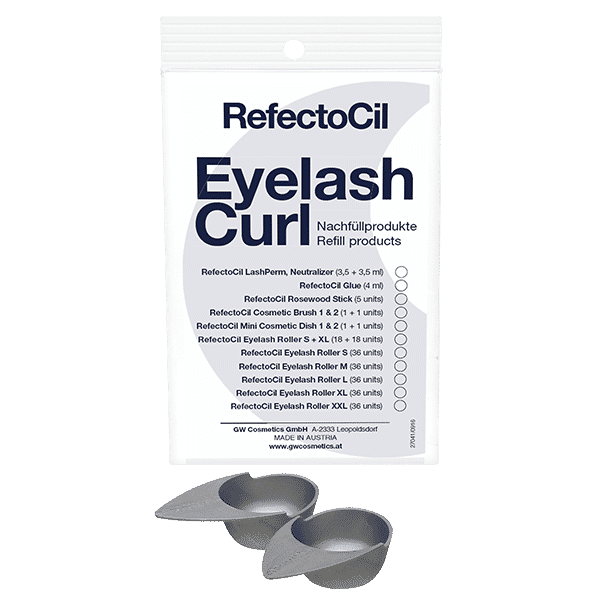 CLEARANCE: RefectoCil Eyelash Curl Mini Cosmetic Dish 1 & 2